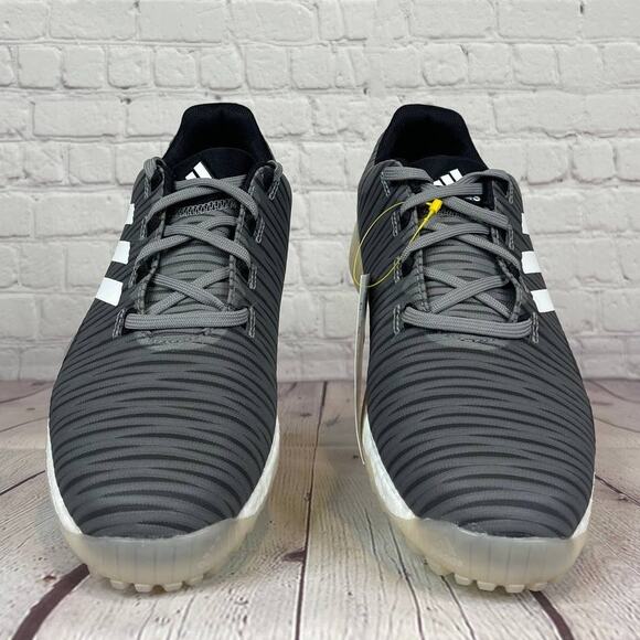 Adidas Boost CodeChaos Grey Black Spikeless Golf Shoes Mens Size 8 (EE9103) - Picture 6 of 11